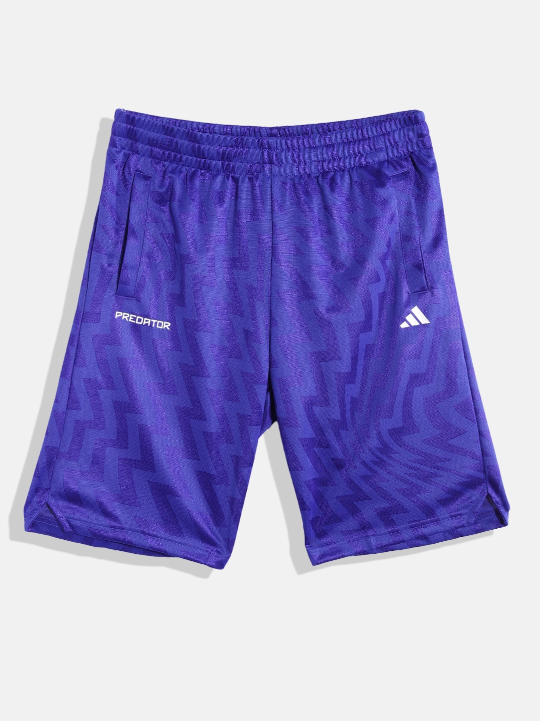 

ADIDAS Kids Aeroready Pred Chevron Print Shorts, Blue