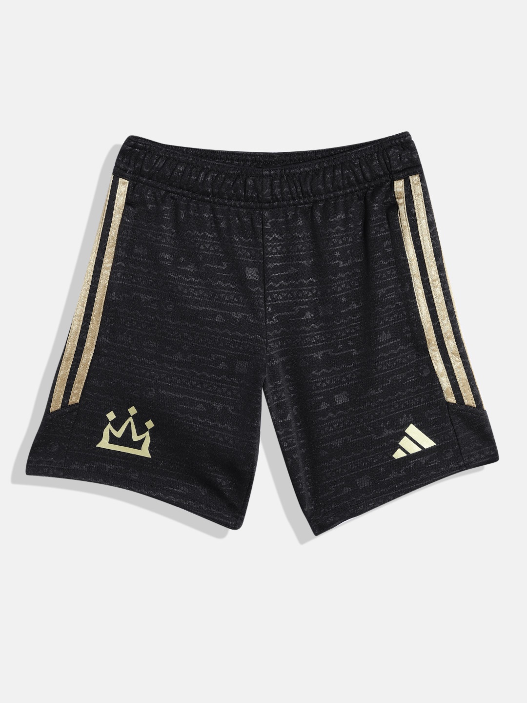 

ADIDAS Kids SALAH SHO Y Printed Aeroready Football Shorts, Black