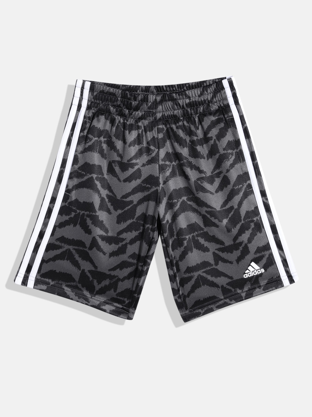 

ADIDAS Kids Camouflage Printed Aeroready Shorts, Grey