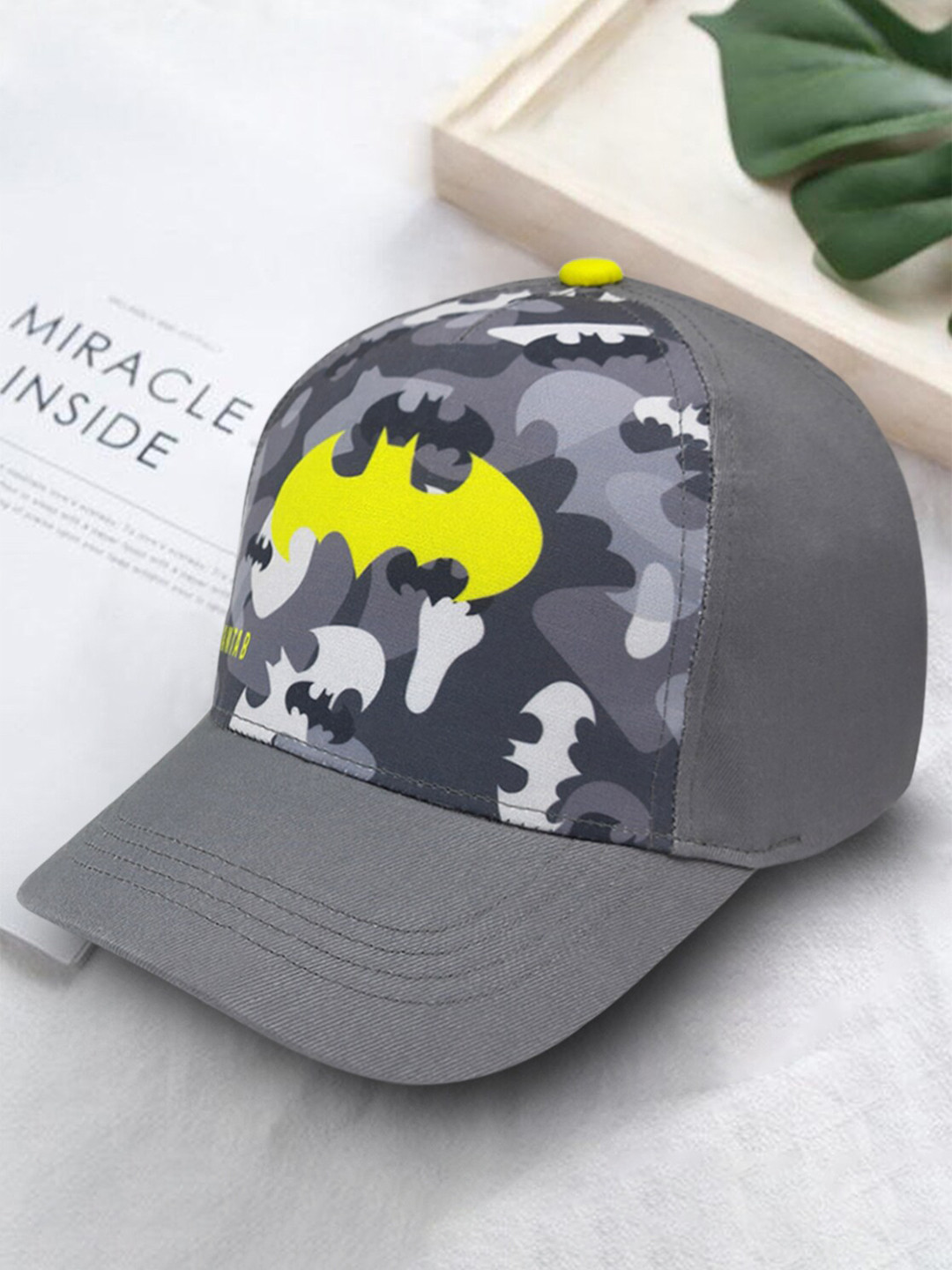 

Kids Ville Boys Batman Printed Baseball Cap, Grey