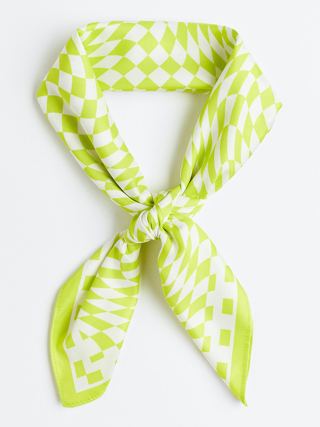 

H&M Women Satin Scarf, Green
