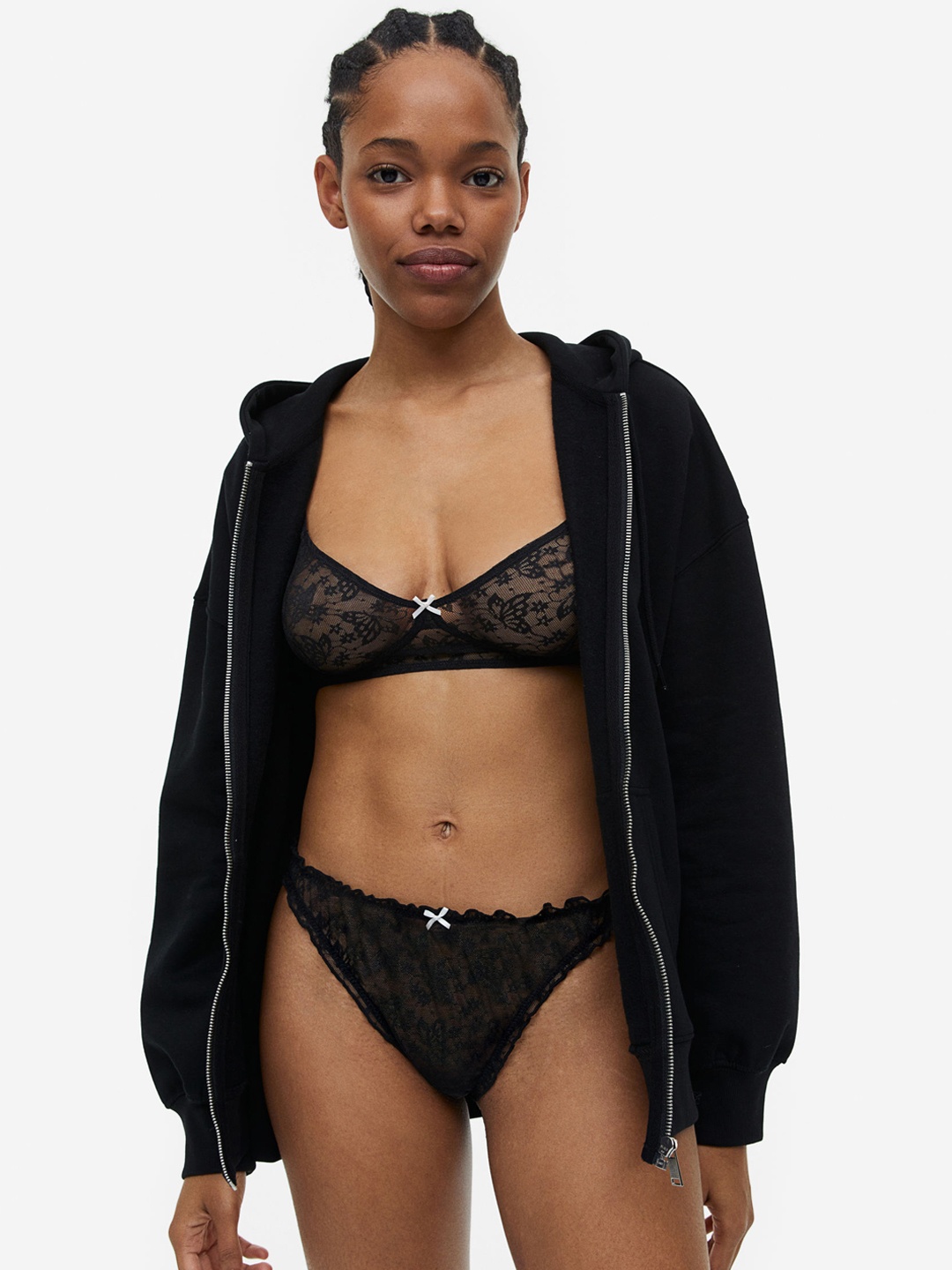 

H&M Women 2-Pack Thong Briefs 1137736004, Black