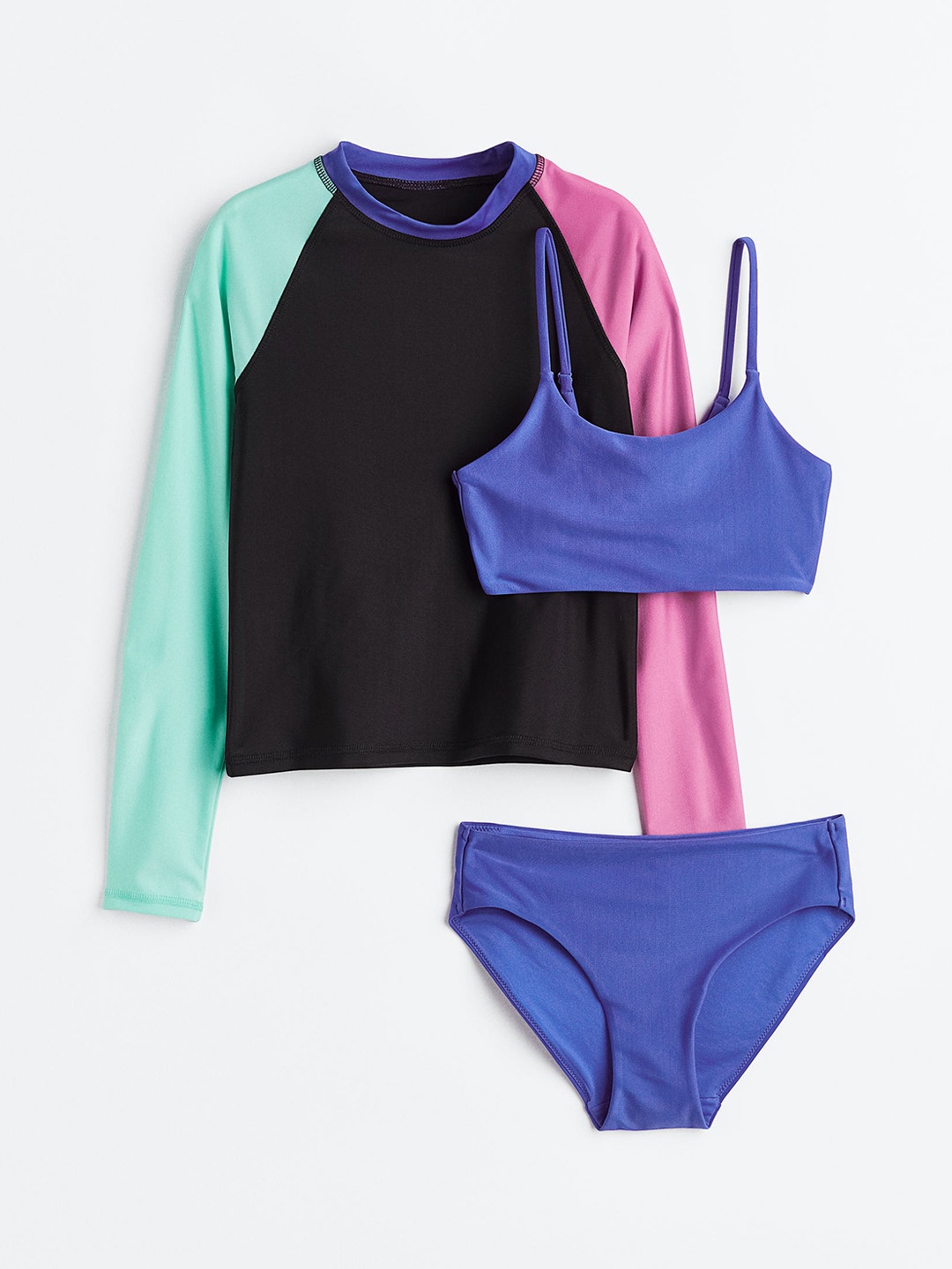 

H&M Girls 3-Piece Swim Set, Blue