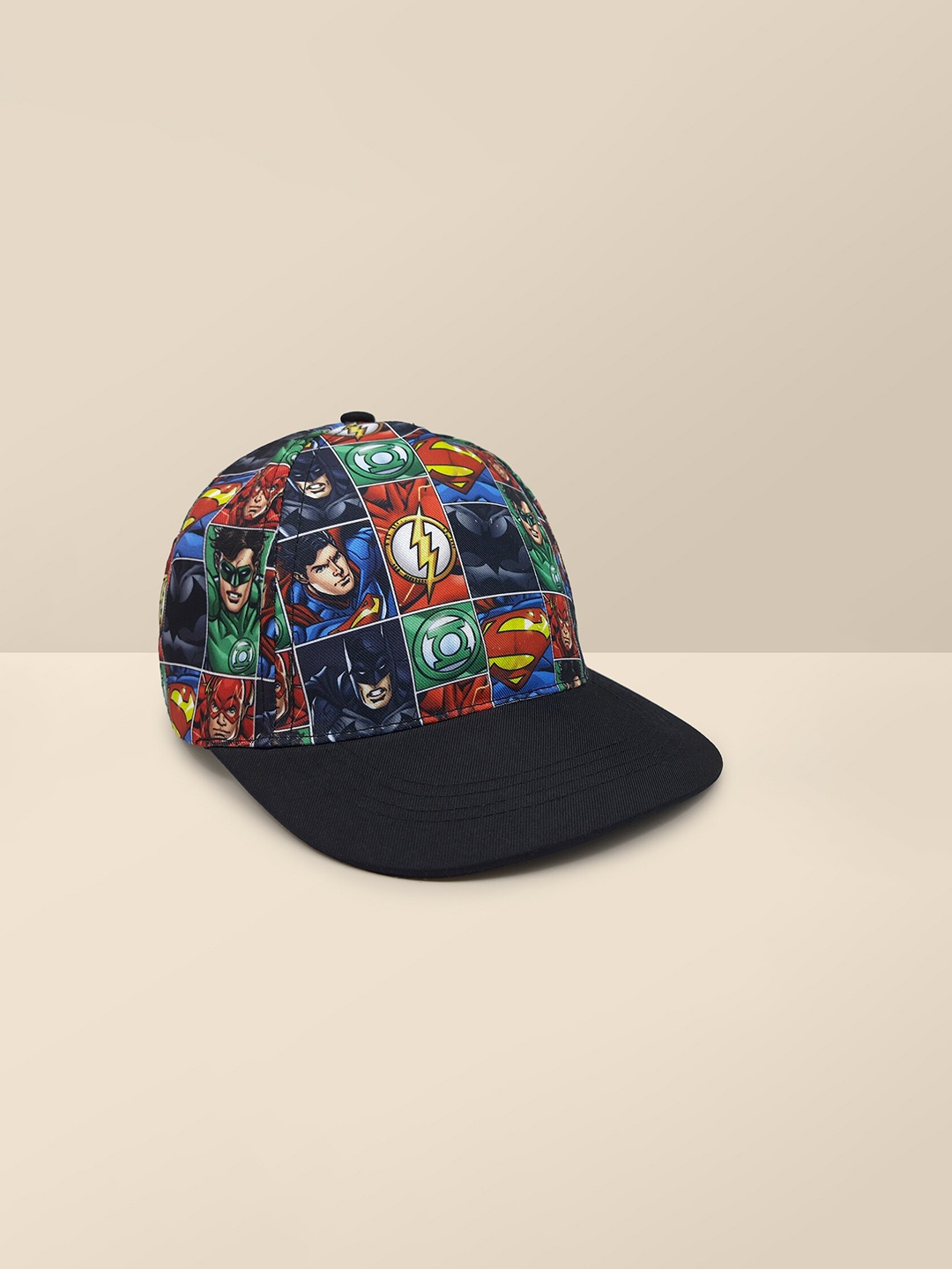

Free Authority Men DC Comic Printed Pure Cotton Baseball Cap, Black