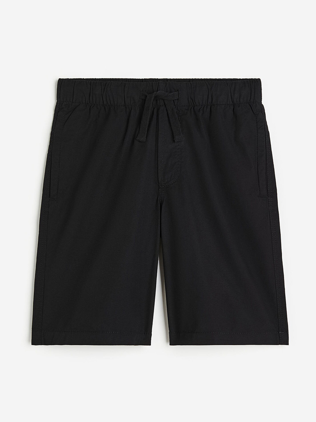 

H&M Boys Pure Cotton Pull-On Shorts, Black