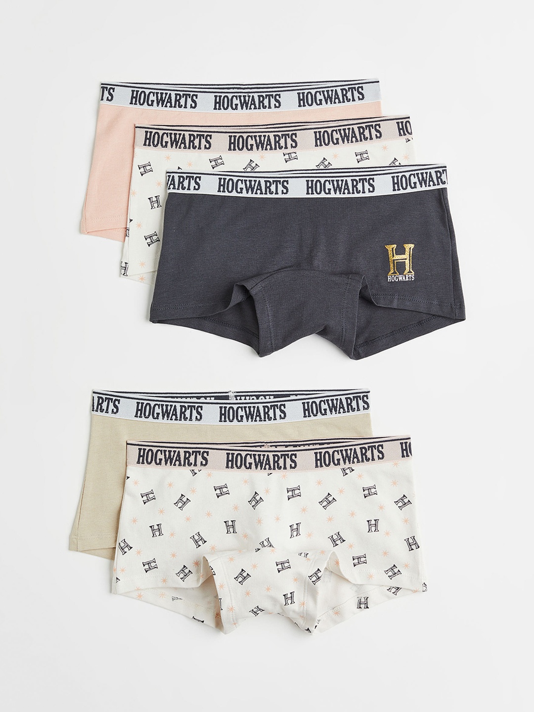 

H&M Girls 5-Pack Boxer Briefs 1102984001, Green