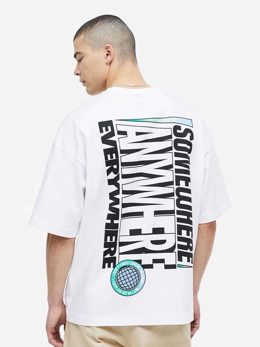 

H&M Men Pure Cotton Oversized Fit T-shirt, Multi