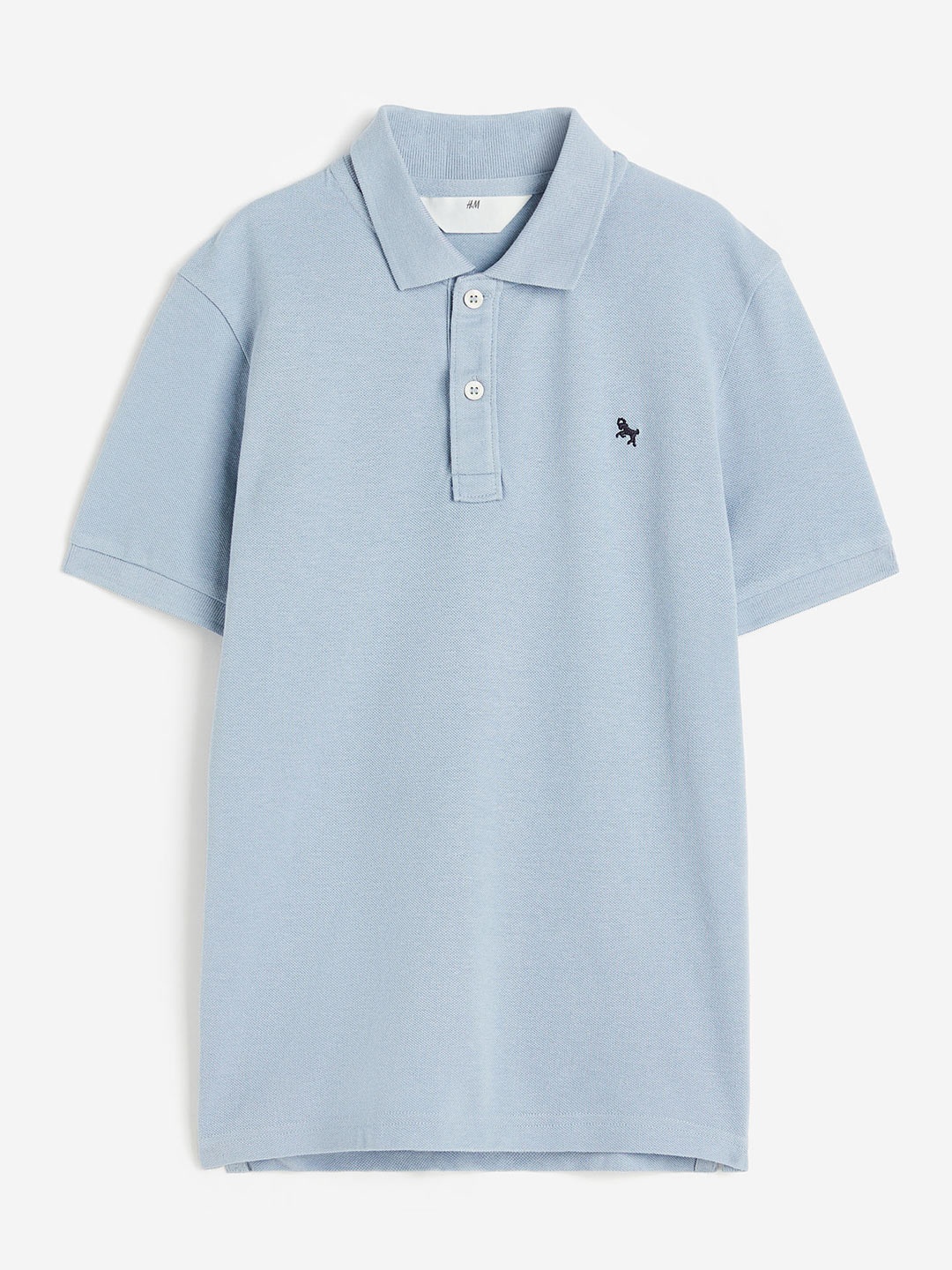 

H&M Boys Pure Cotton Piqu Polo Shirt, Blue