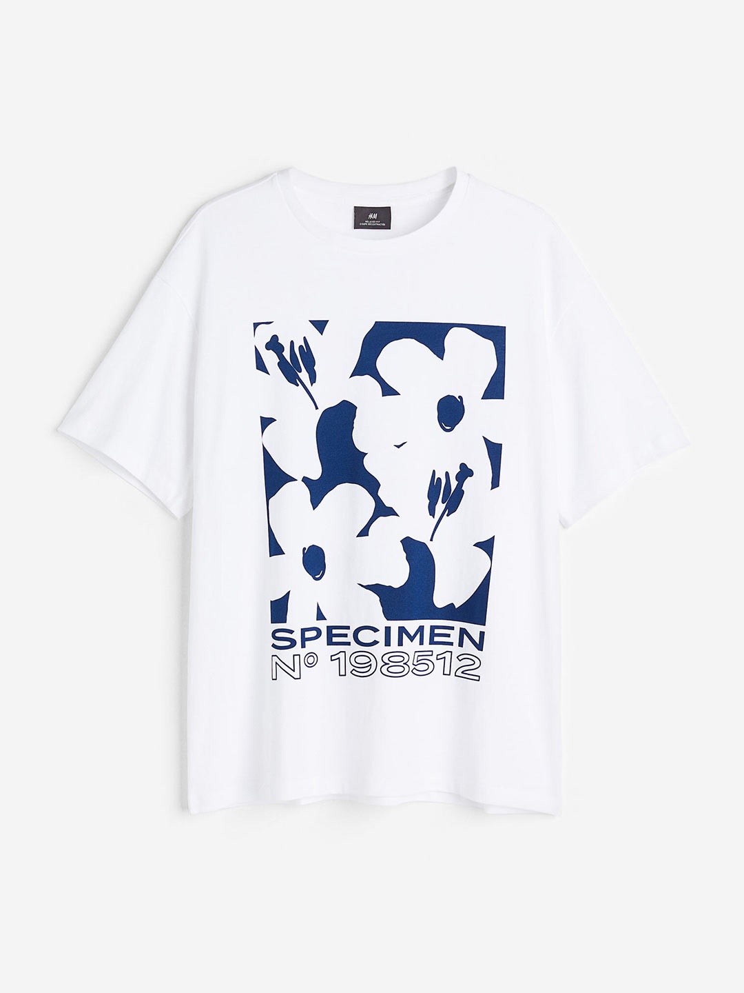 

H&M Men Pure Cotton Relaxed Fit Printed T-shirt, Multi
