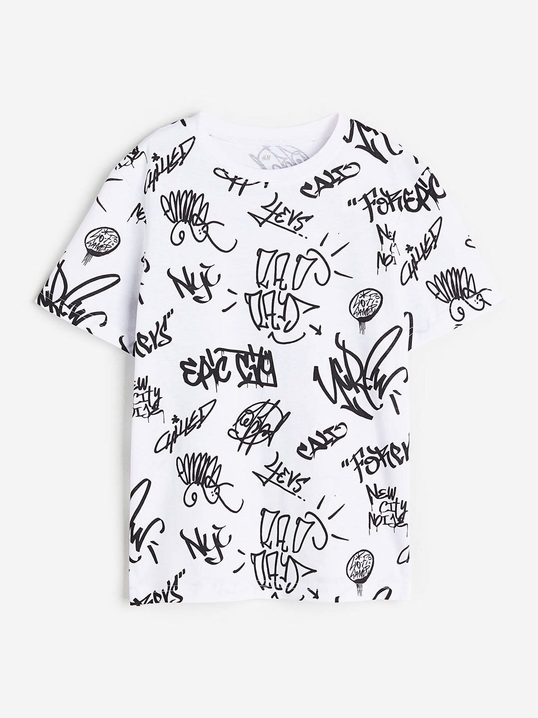

H&M Boys Printed Cotton T-Shirt, Multi