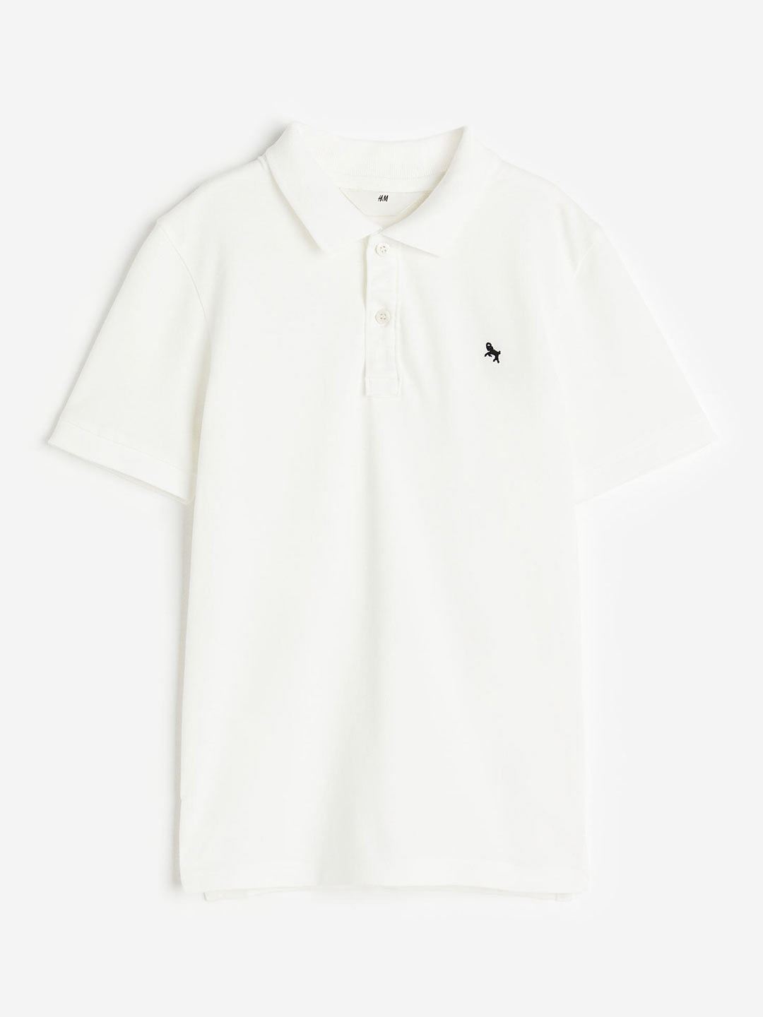 

H&M Boys Cotton piqu polo shirt, White