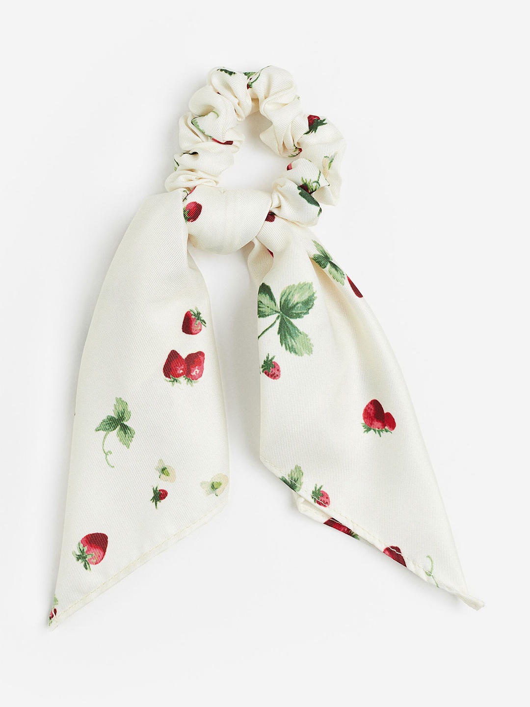 

H&M Scrunchie With A Scarf Detail, White