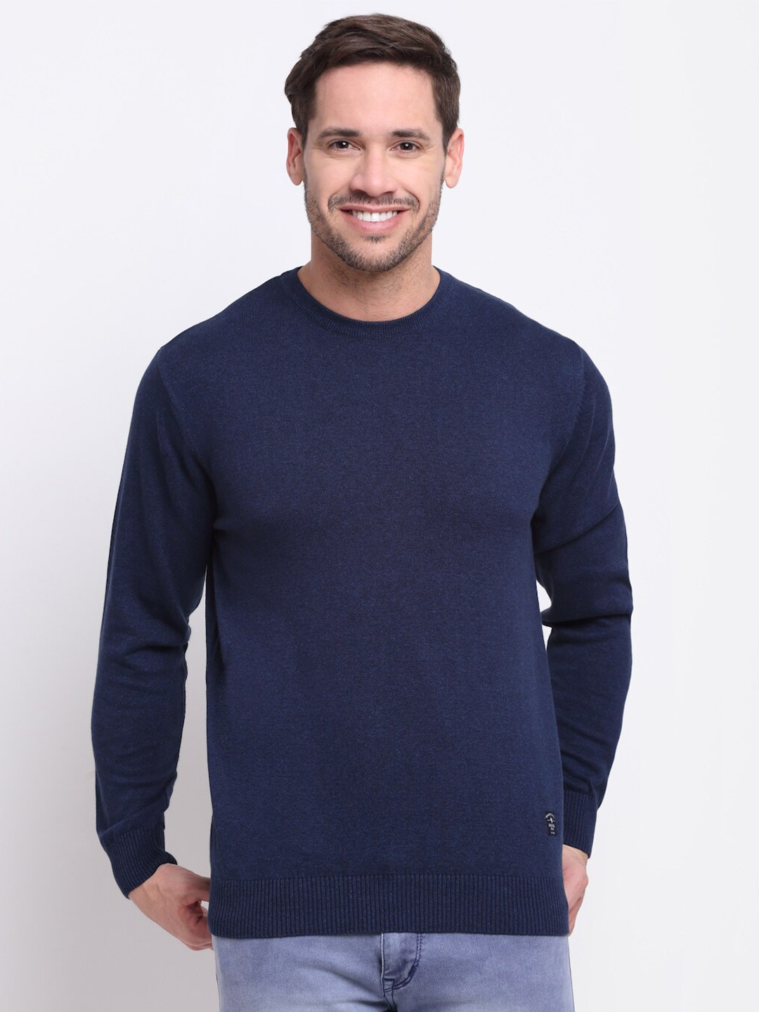 

Cantabil Round Neck Cotton Pullover, Blue