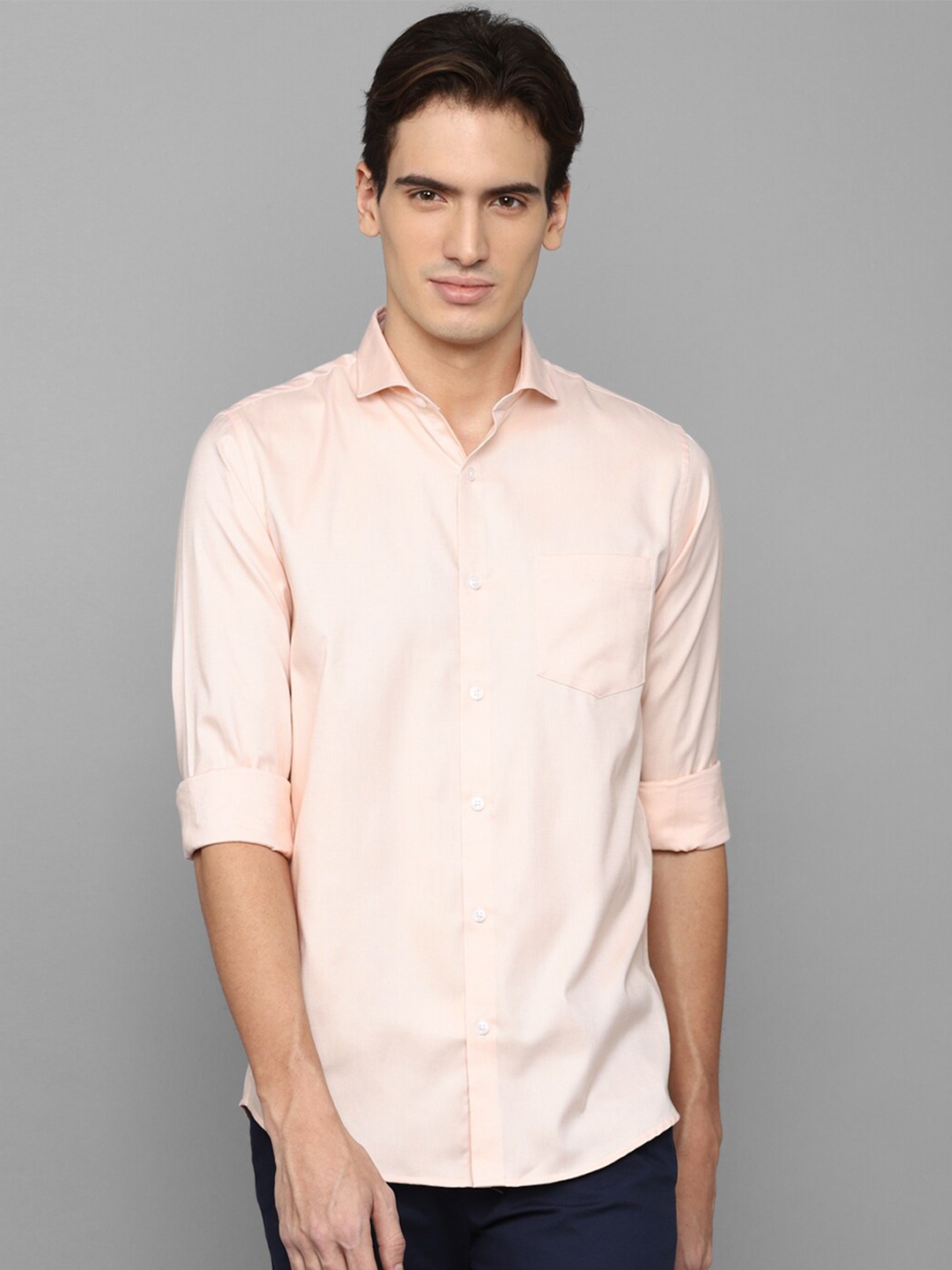 

Allen Solly Slim Fit Pure Cotton Casual Shirt, Peach