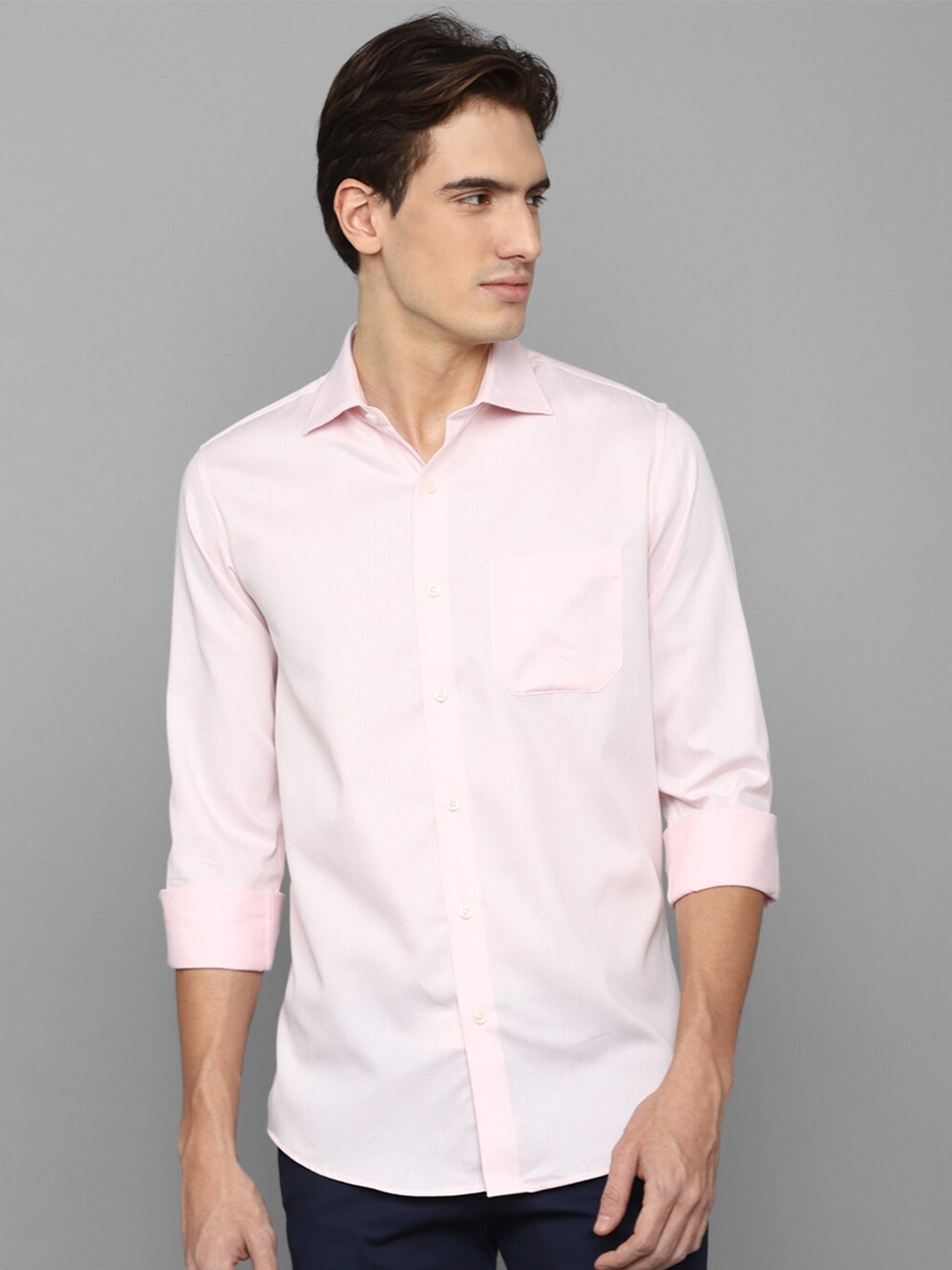 

Allen Solly Slim Fit Pure Cotton Casual Shirt, Pink