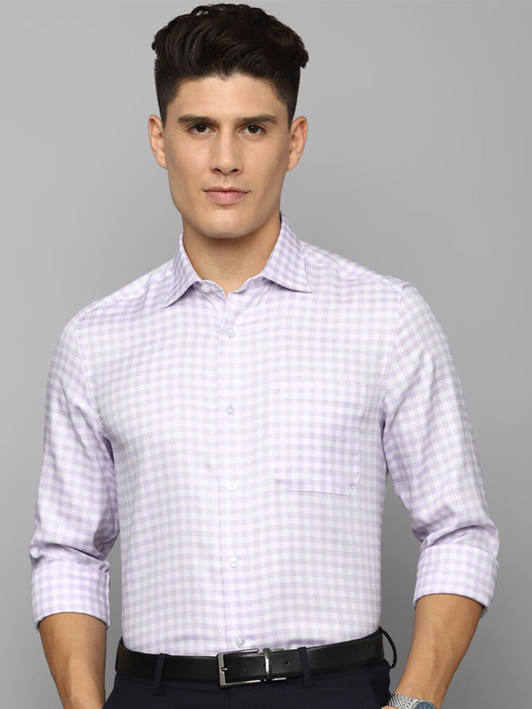 

Louis Philippe Checked Formal Shirt, Blue