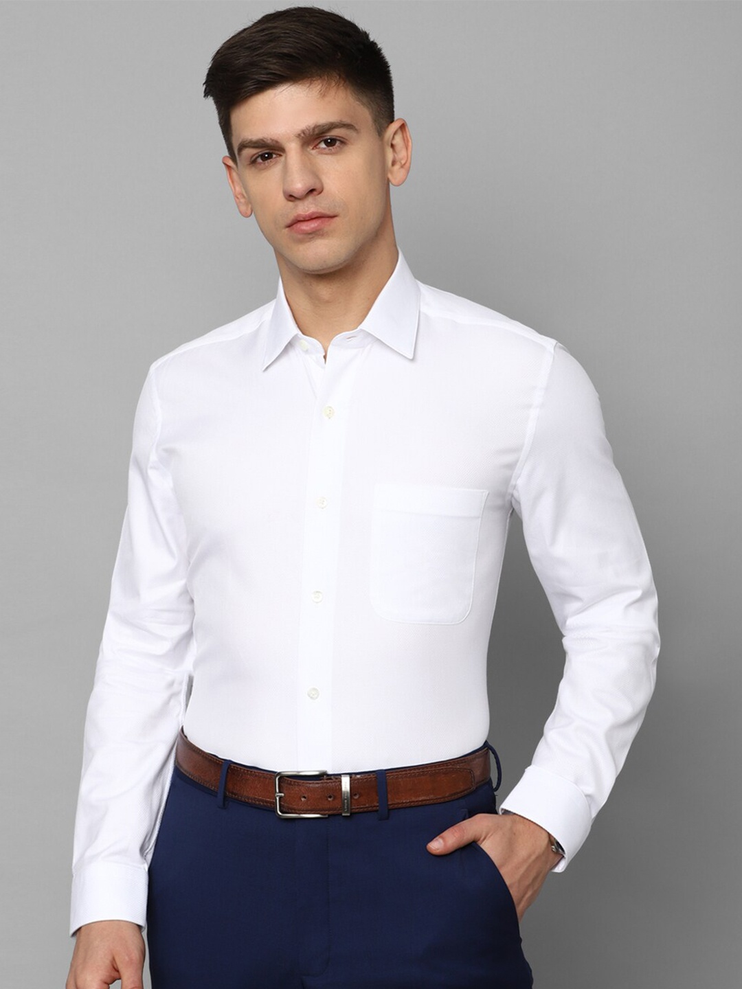 

Luxure by Louis Philippe Men Cotton Slim Fit Formal Shirt, White