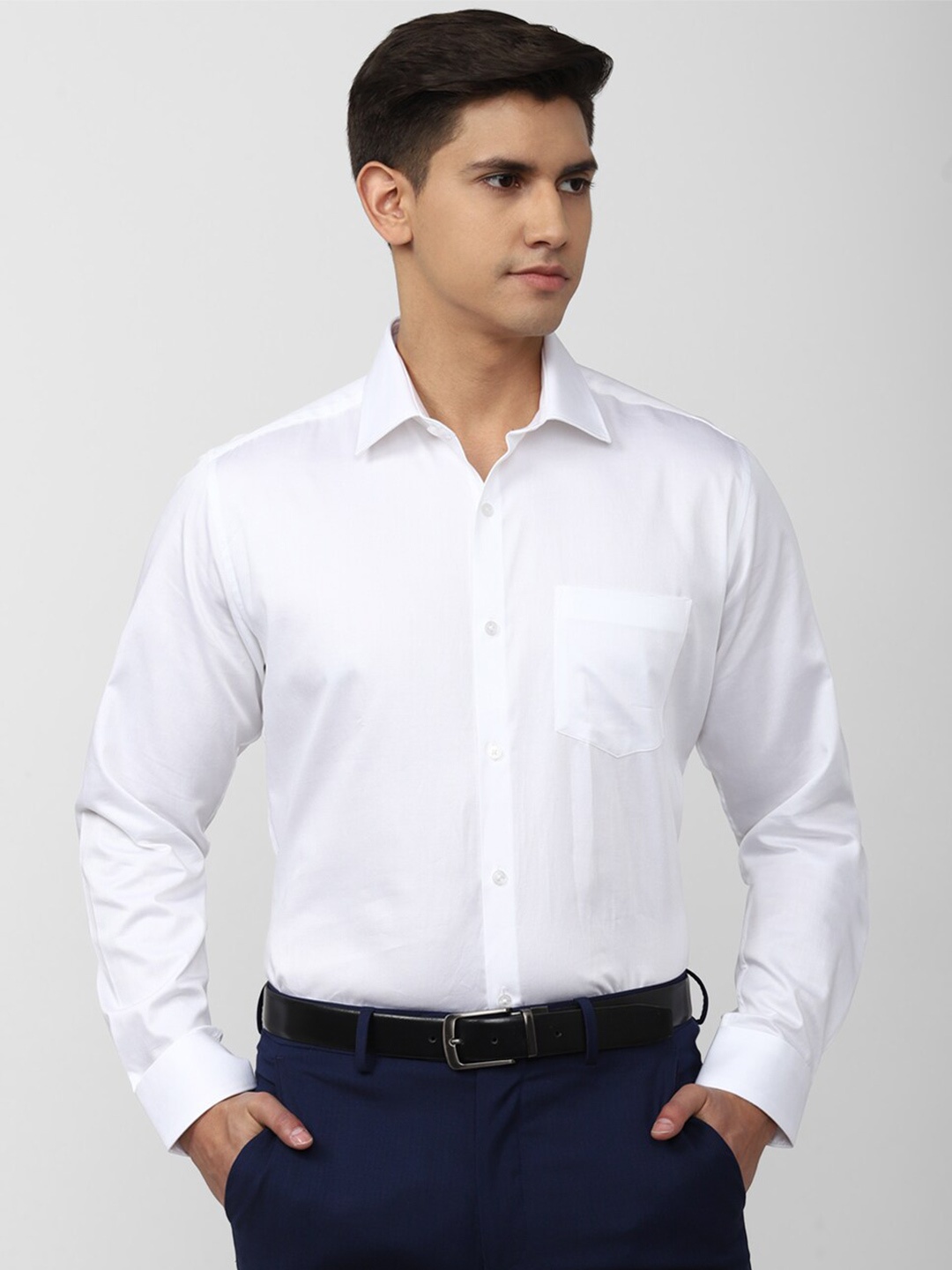 

Van Heusen Plus Size Spread Collar Cotton Formal Shirt, White