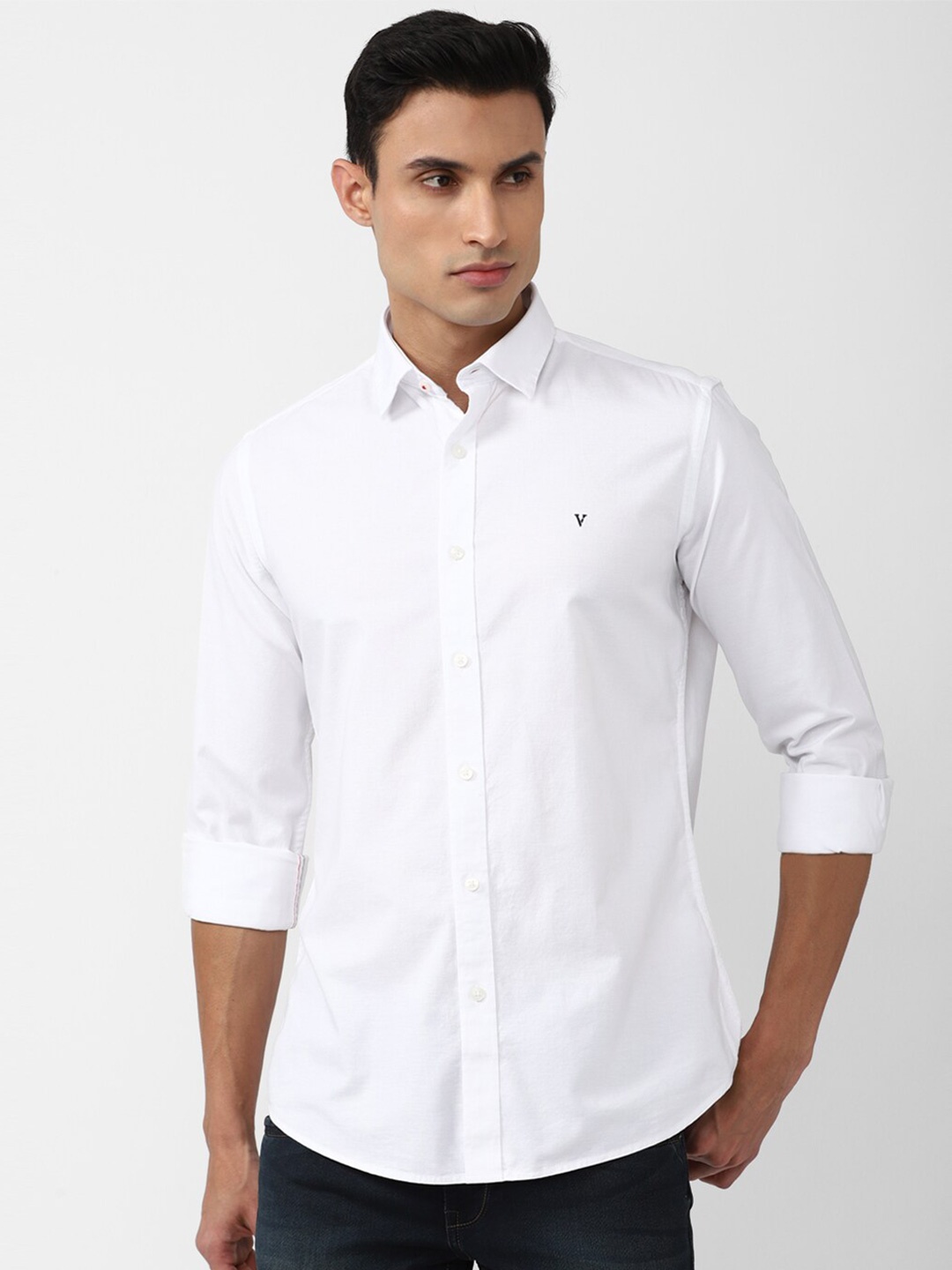 

Van Heusen Sport Slim Fit Opaque Casual Shirt, White