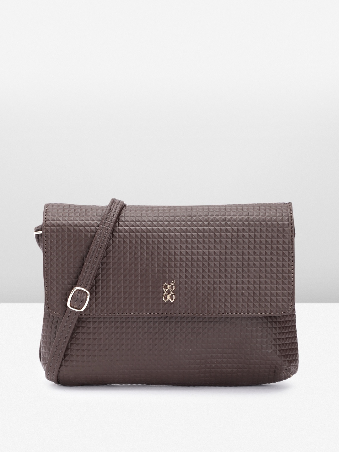 

Baggit Women Textured Sling Bag, Brown