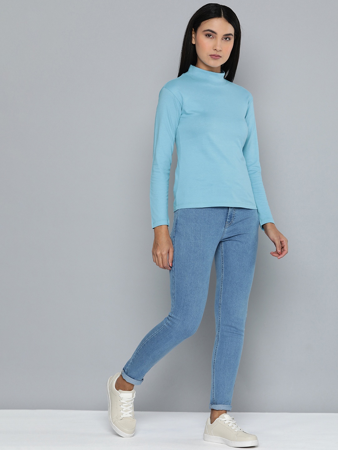

ether Turtle Neck T-shirt, Blue