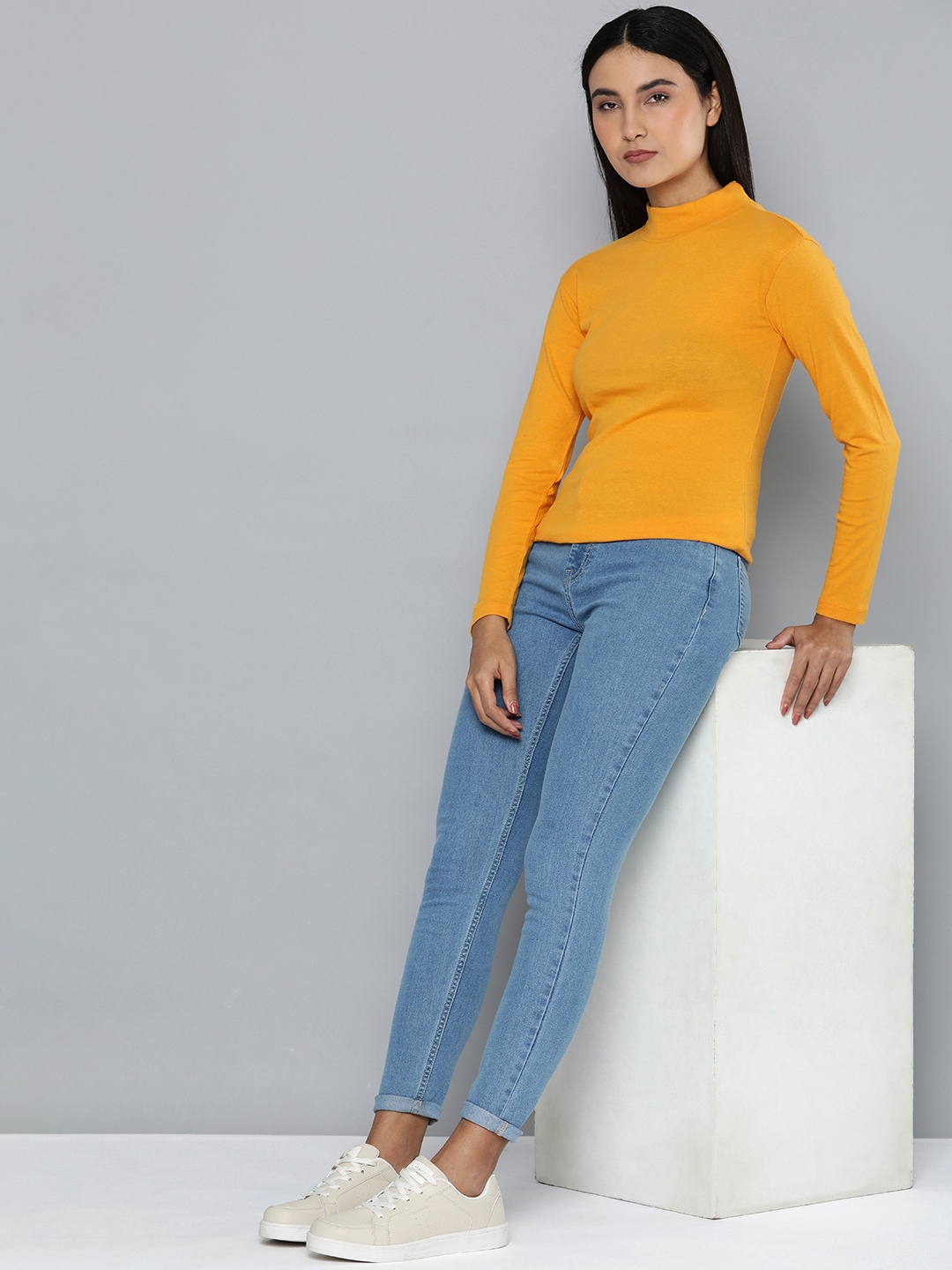

ether Turtle Neck T-shirt, Yellow