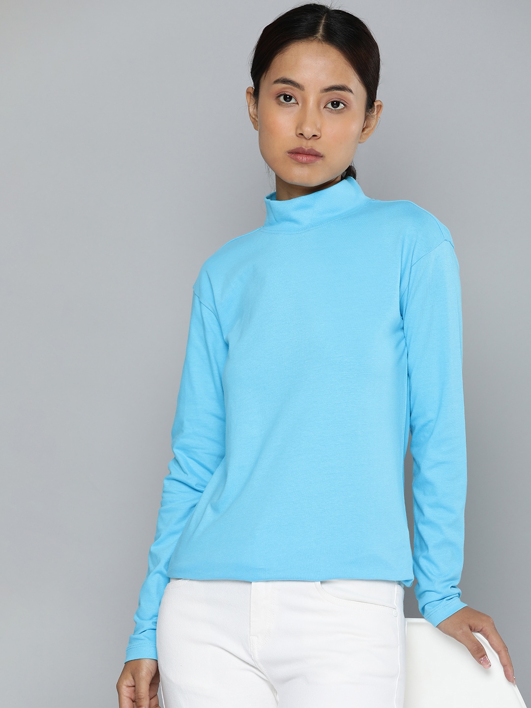 

ether Turtle Neck T-shirt, Blue