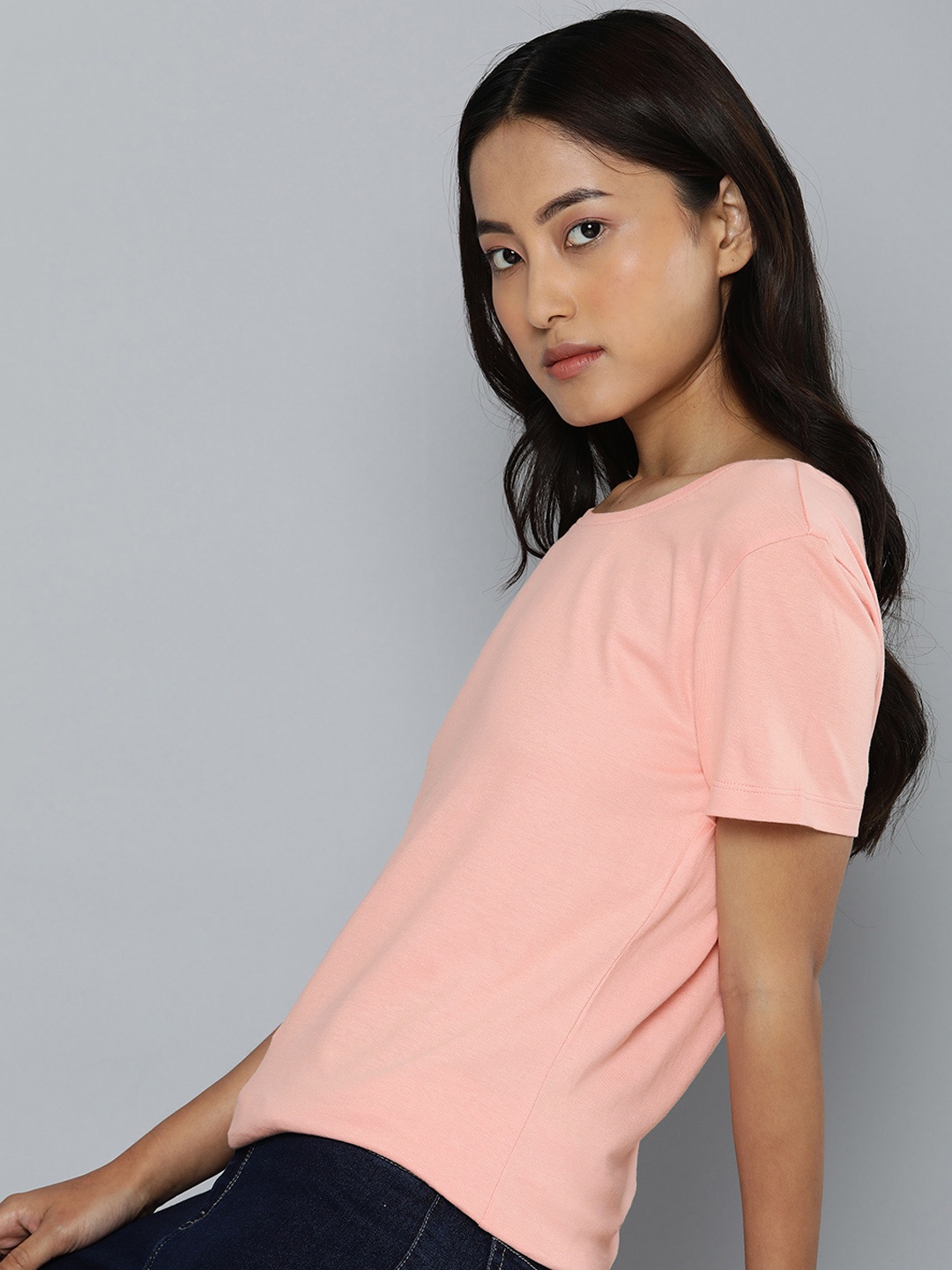 

ether Solid T-shirt, Coral