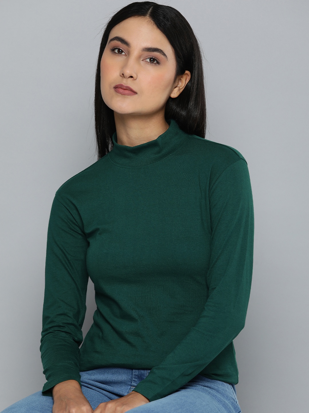 

ether Turtle Neck T-shirt, Green