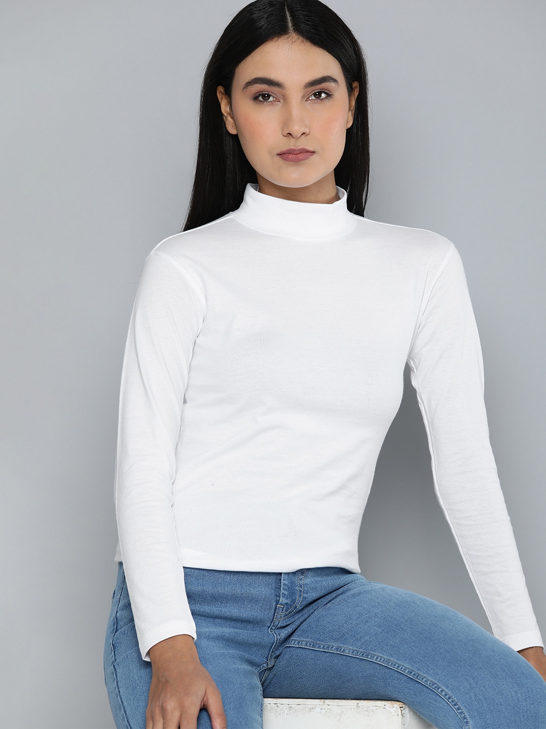 

ether Turtle Neck T-shirt, White