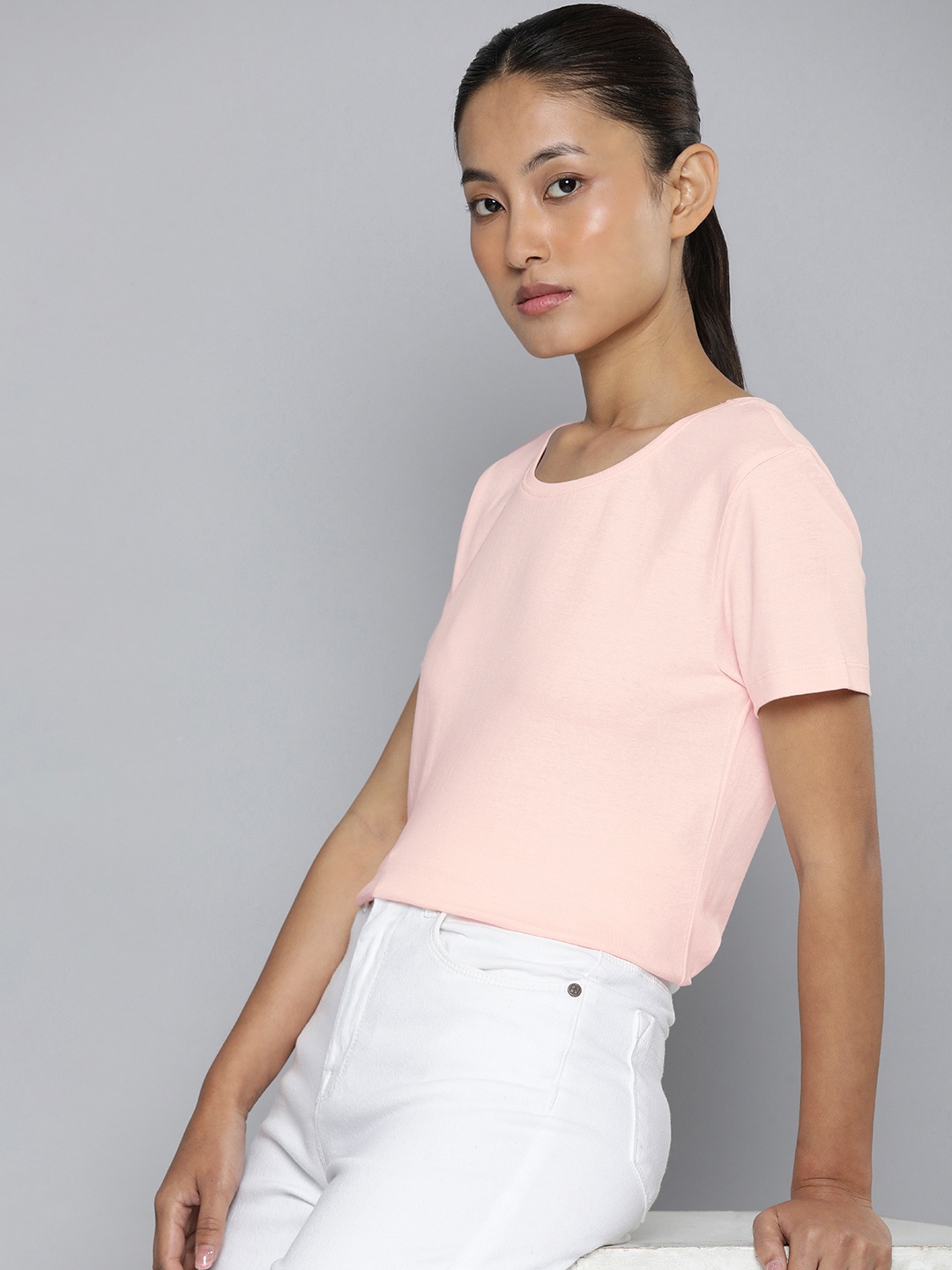 

ether Cotton T-shirt, Pink