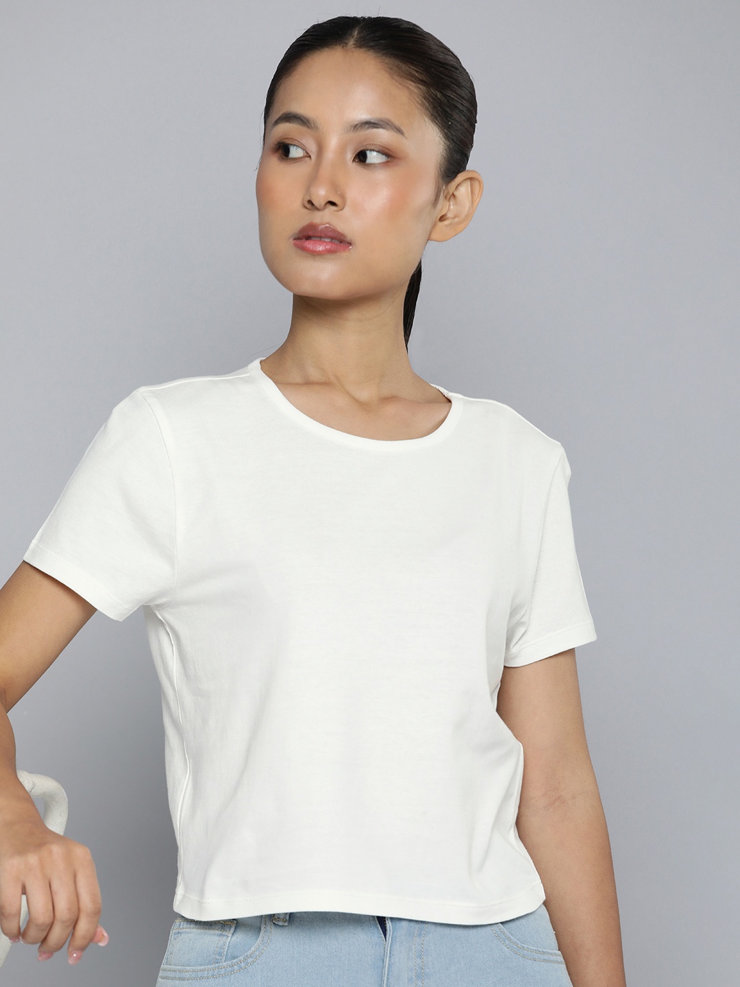 

ether Slim Fit T-shirt, Off white