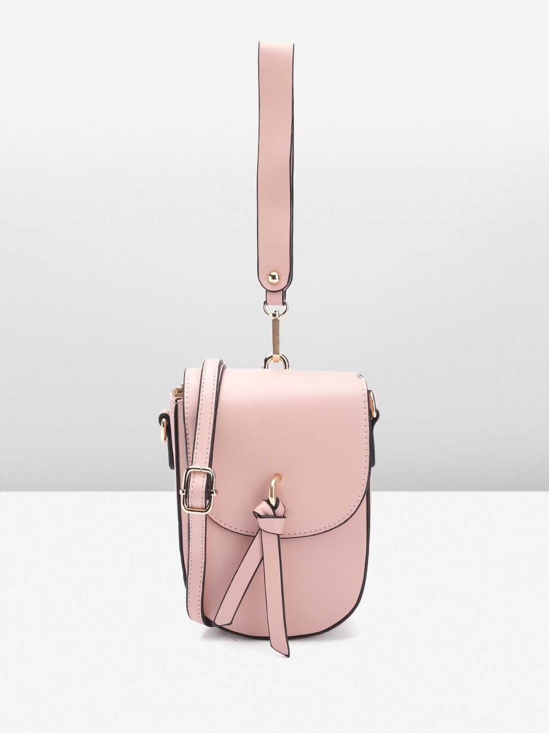 

Sugarush PU Structured Sling Bag, Pink