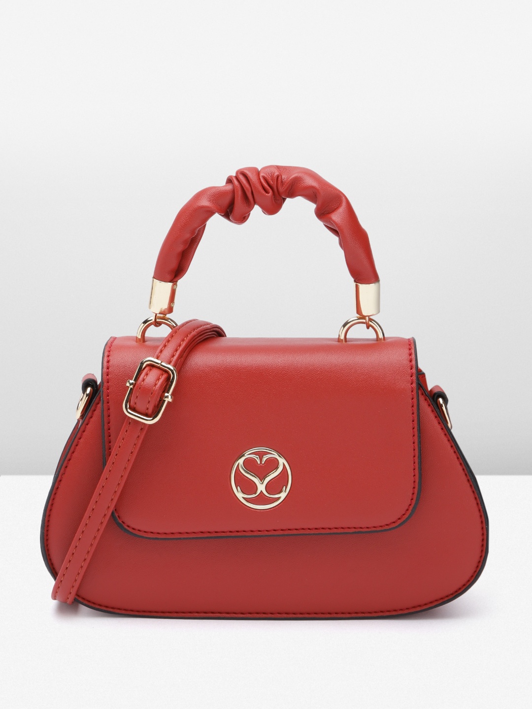 

Sugarush PU Satchel, Red