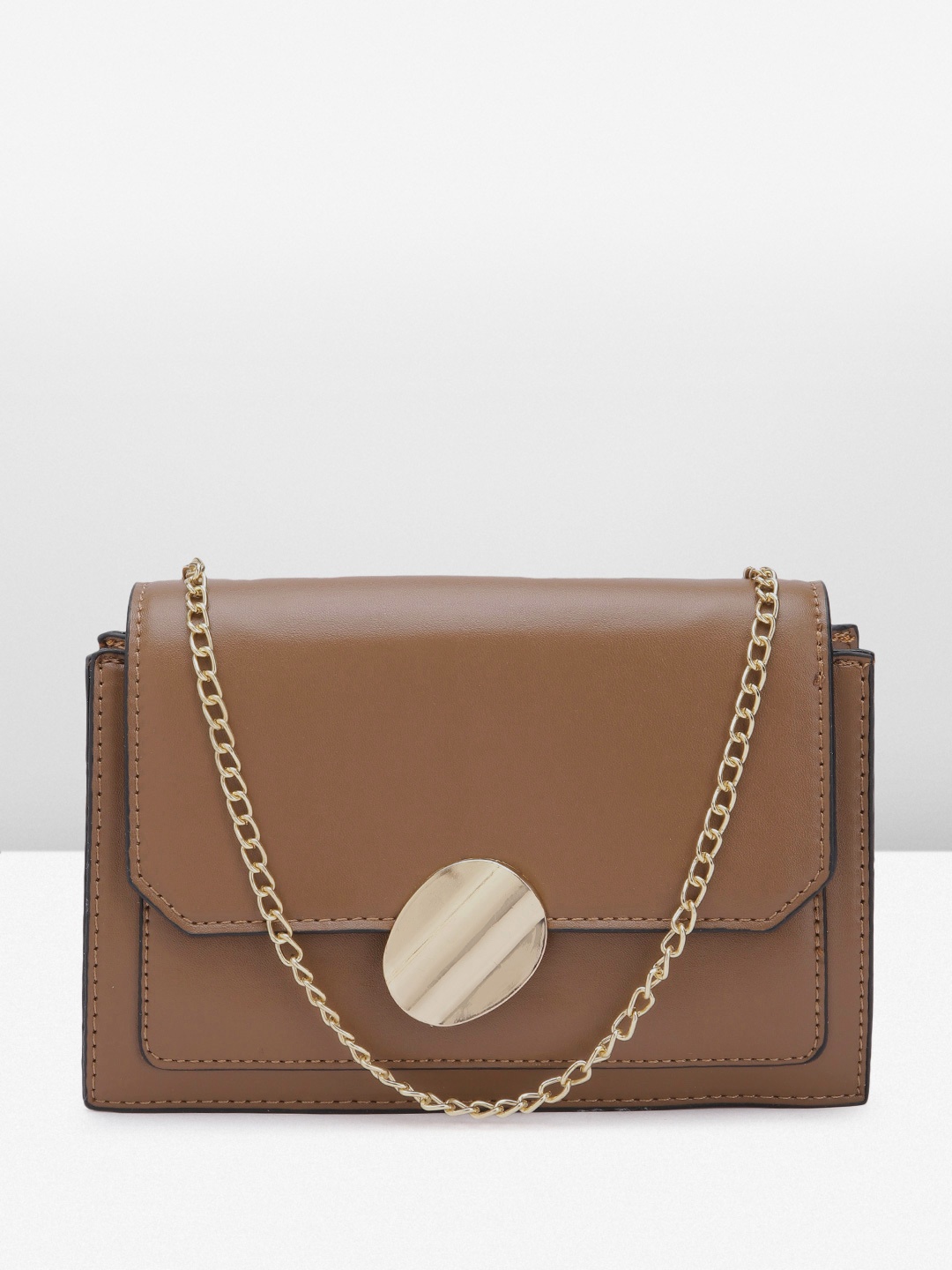 

Sugarush PU Structured Sling Bag, Brown