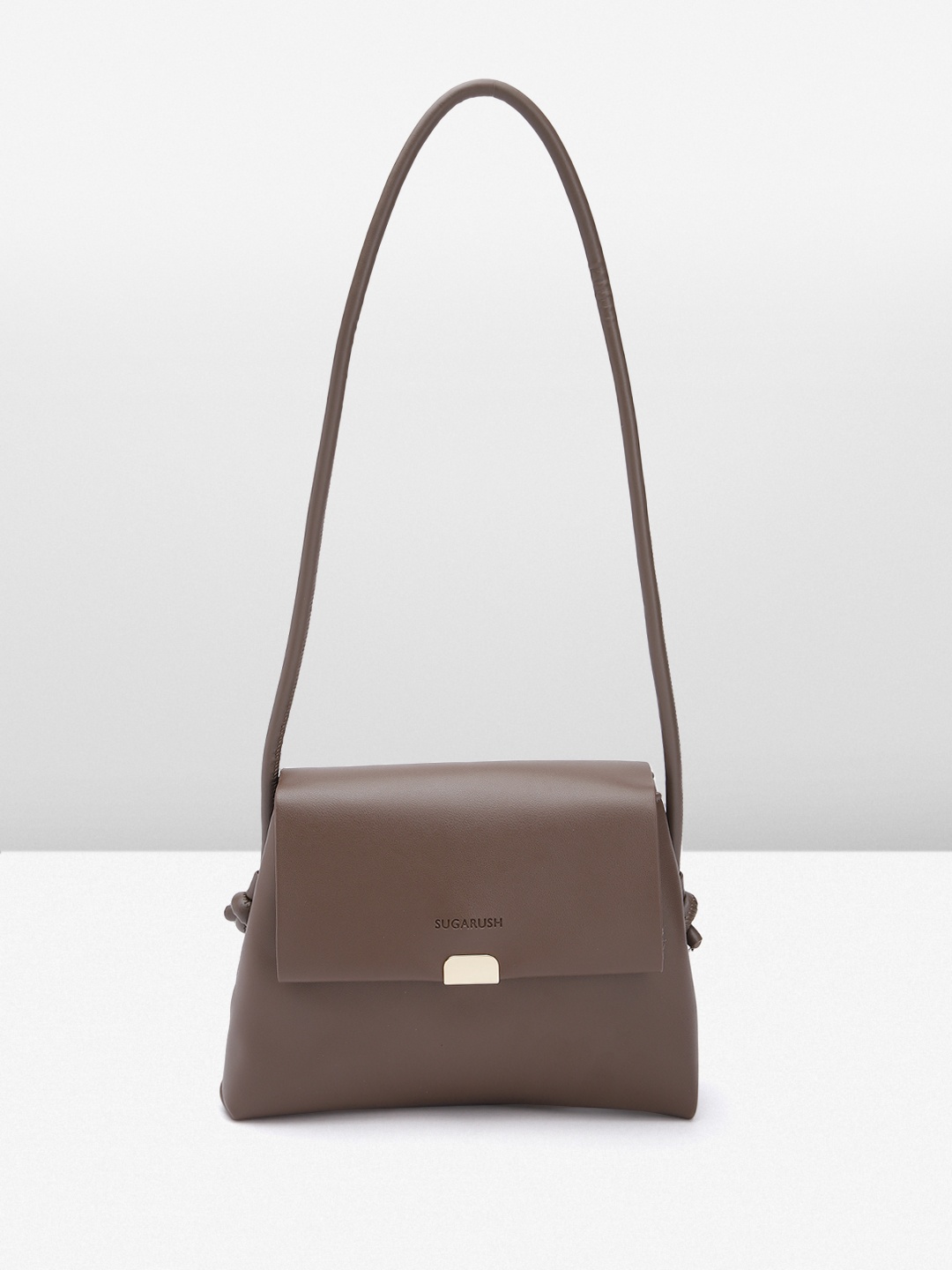 

Sugarush PU Structured Sling Bag, Brown