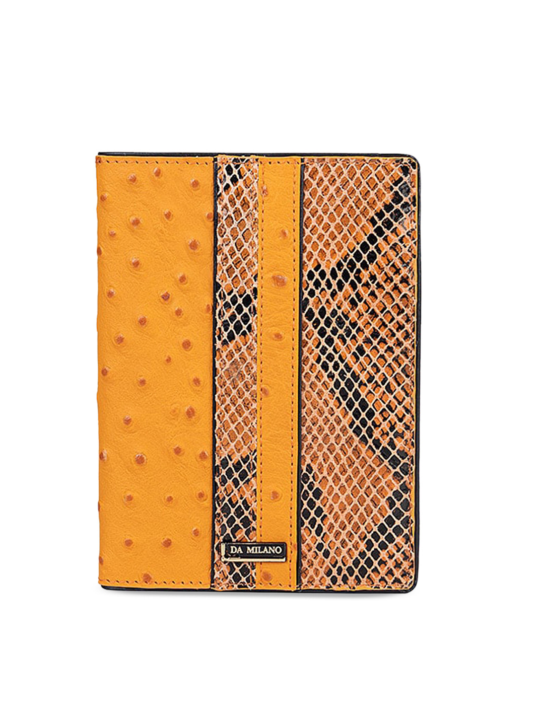 

Da Milano Textured Genuine Leather Passport Cover, Orange