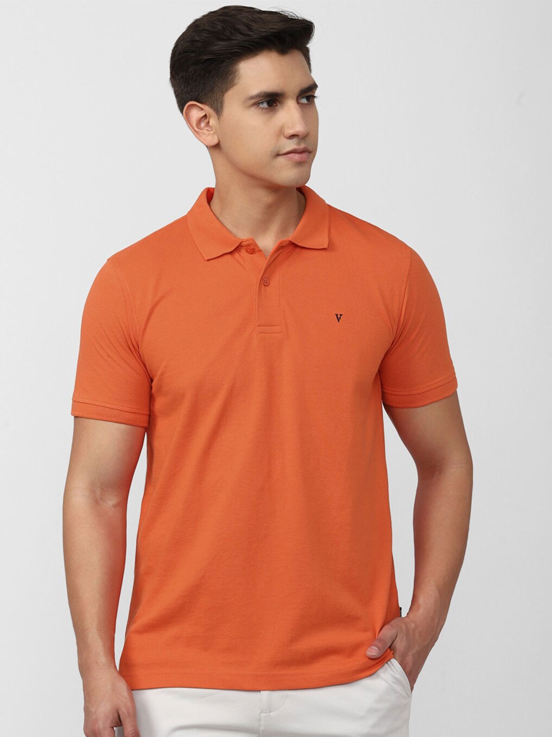 

Van Heusen Sport Short Sleeves Polo Collar T-shirt, Orange
