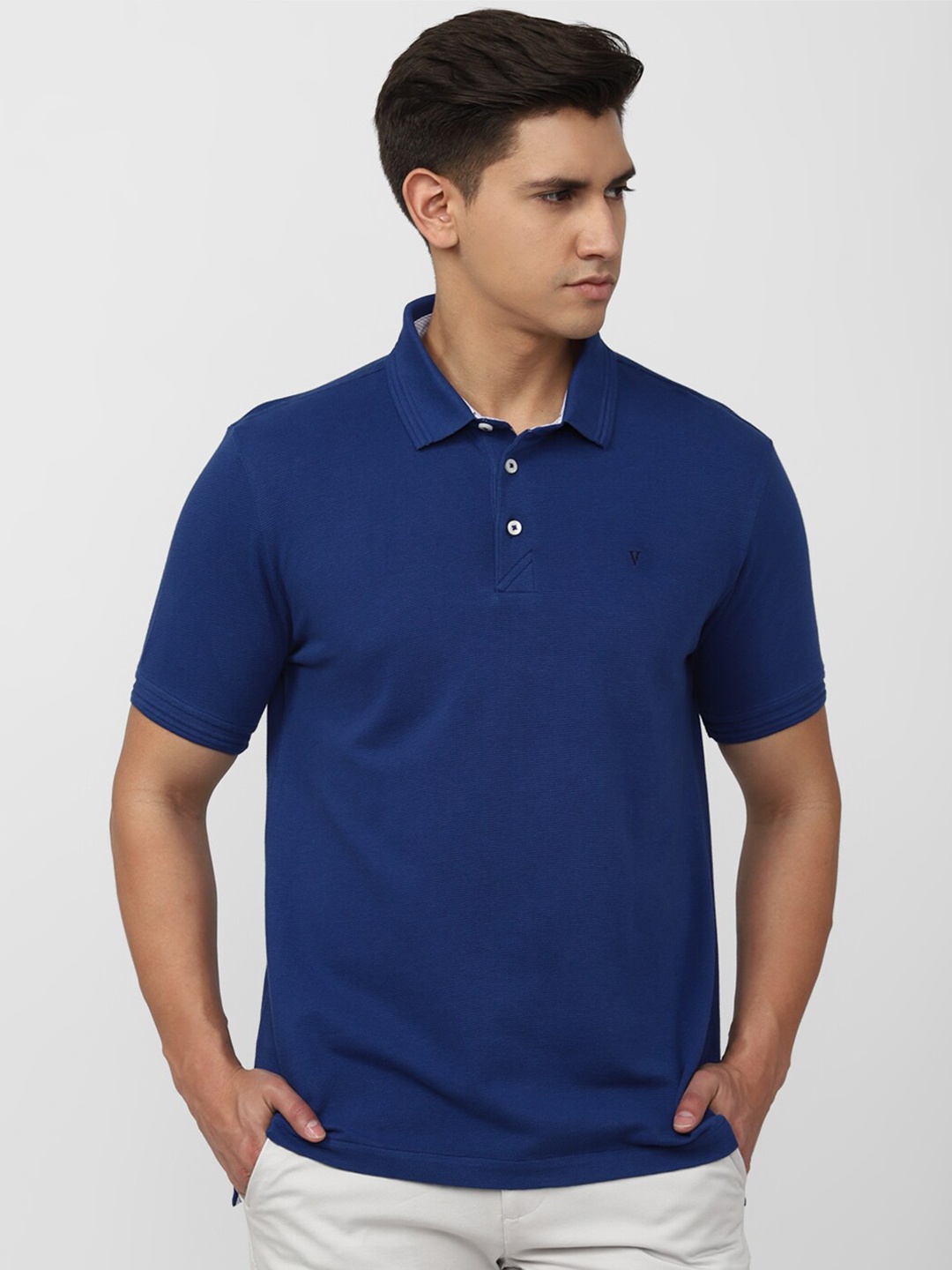

Van Heusen Sport Polo Collar Pure Cotton T-shirt, Blue
