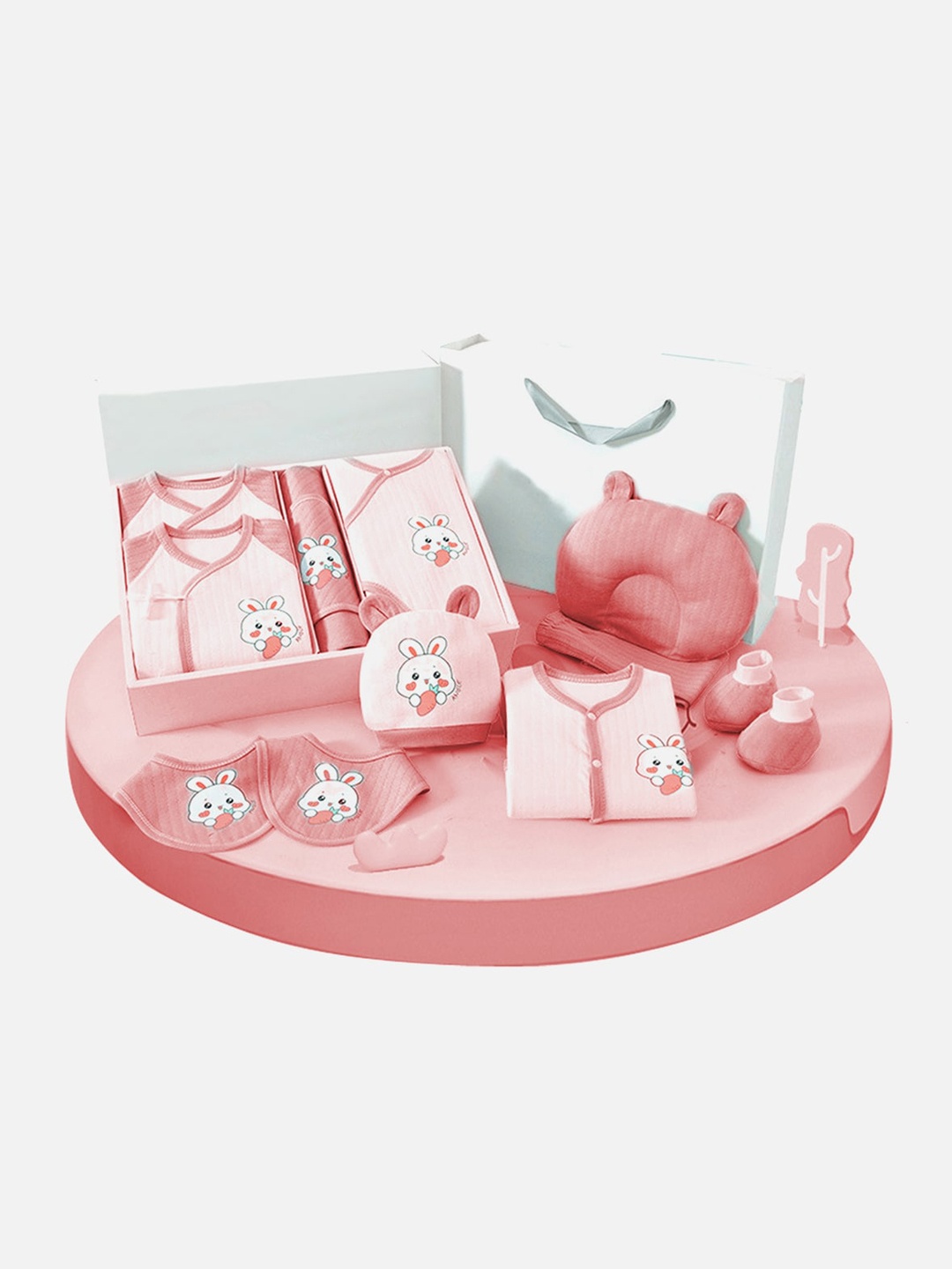

Little Surprise Box LLP Infants Pack Of 13 Baby Apparel Gift Set, Pink