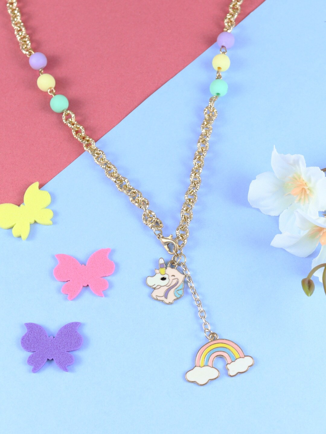 

Asthetika Kids Girls Gold-Plated Necklace