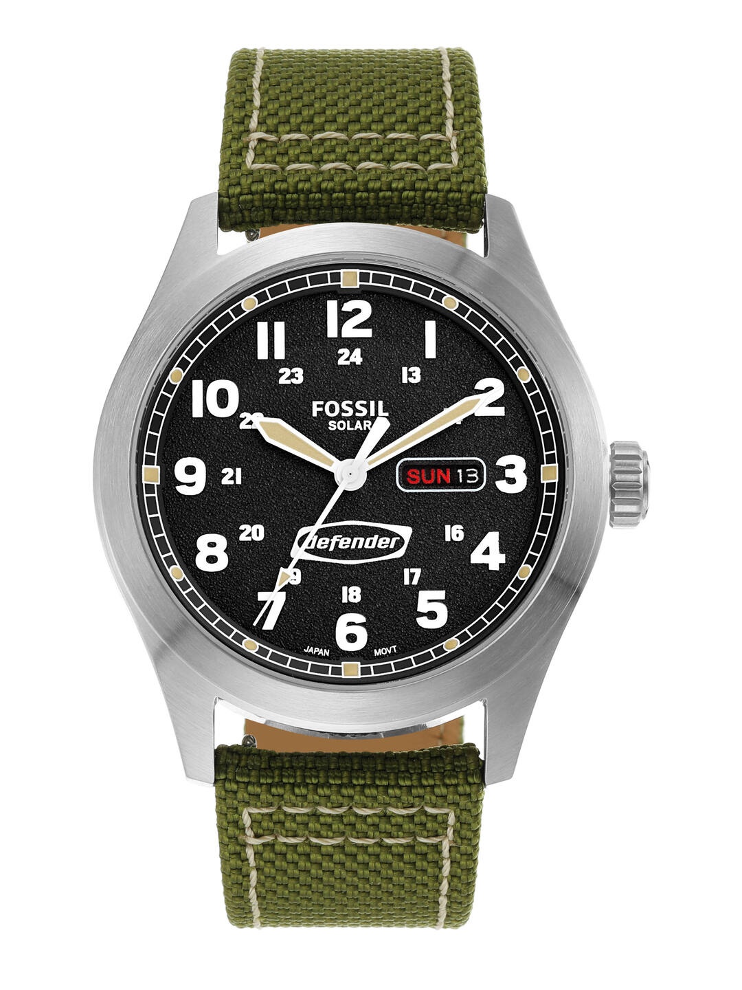 

Fossil Men Defender Solar Analogue Watch FS5977, Black