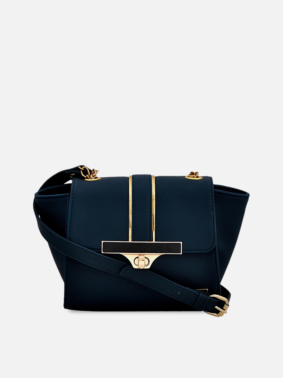 

yelloe Structured Sling Bag, Blue