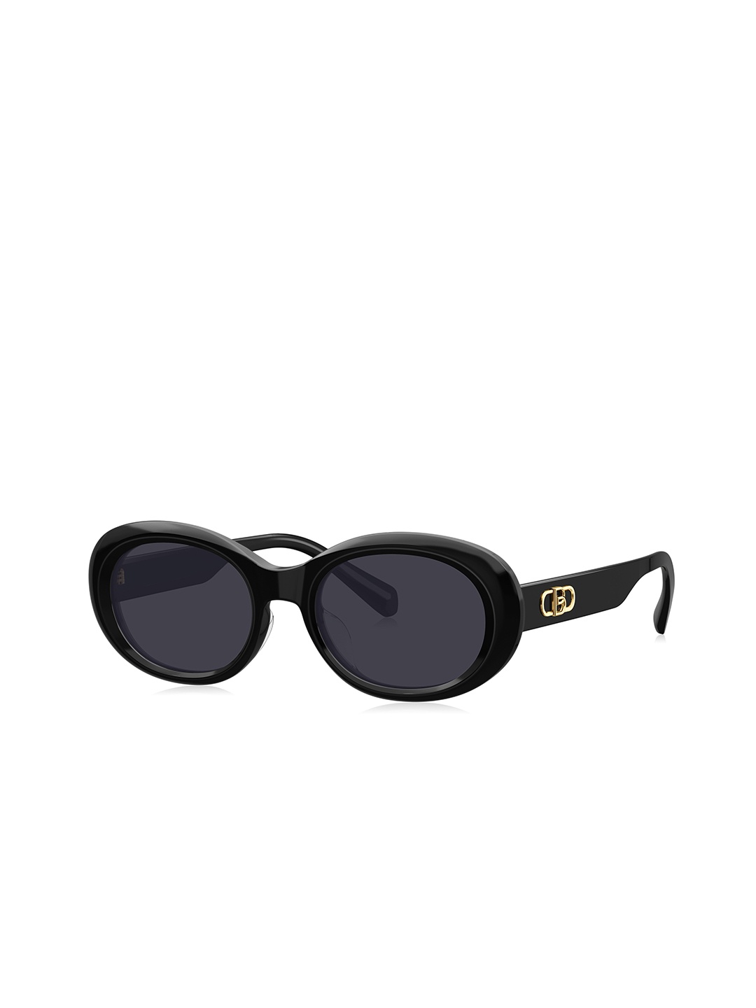 

BOLON EYEWEAR Women Oval Sunglasses with Polarised and UV Protected Lens BL 3097 C10, Black