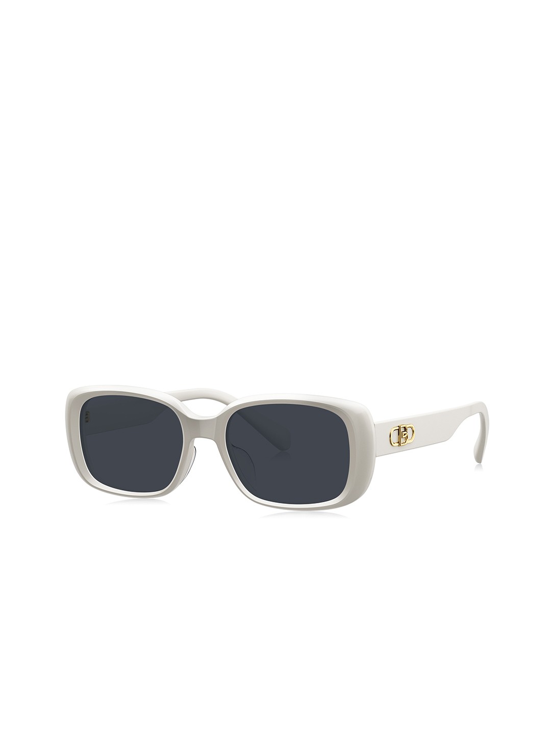 

BOLON EYEWEAR Women Square Sunglasses with UV Protected Lens, White