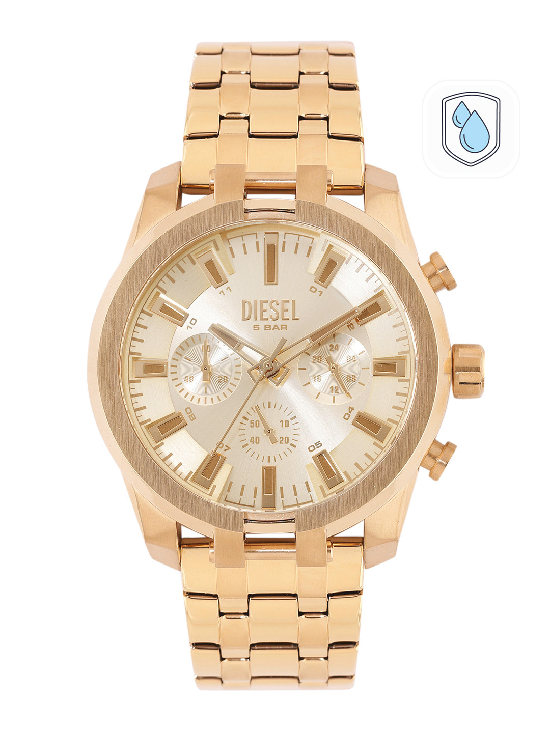 

DIESEL Men Analogue Watch DZ4623, Gold