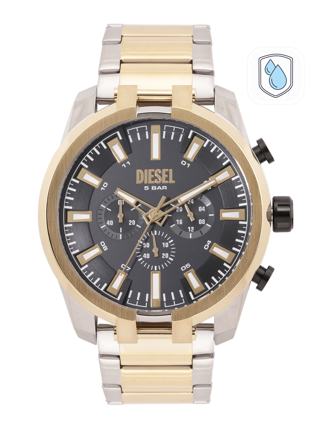 

DIESEL Men Split Analogue Watch DZ4625, Black
