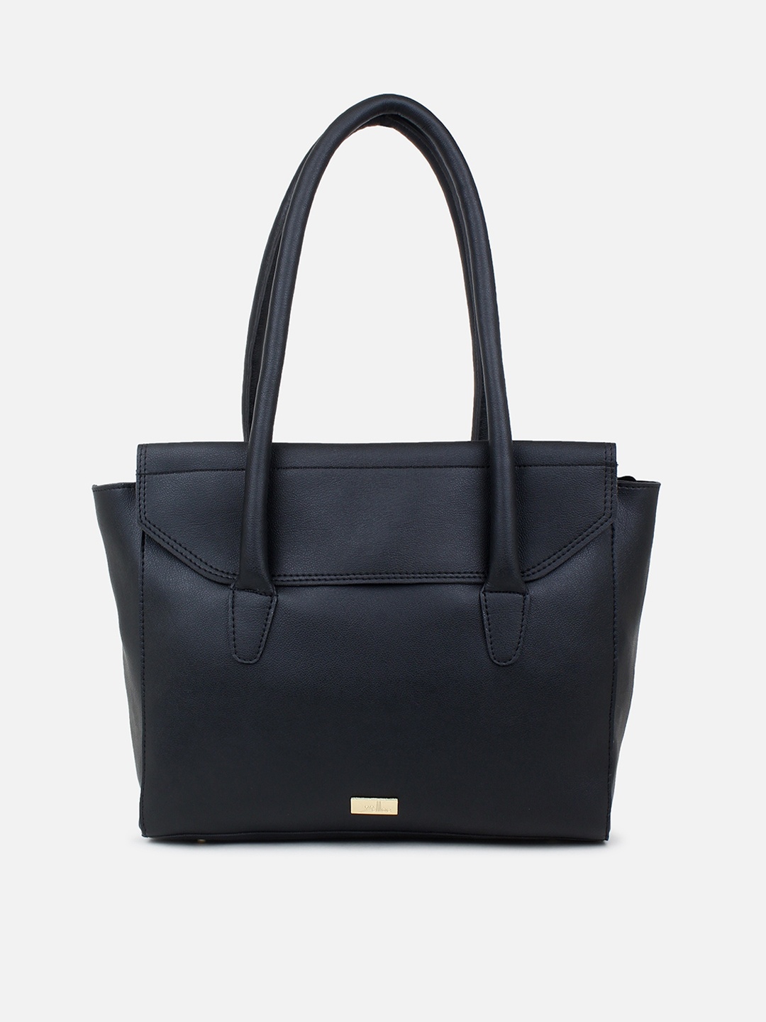 

yelloe Structured Handheld Bag, Black