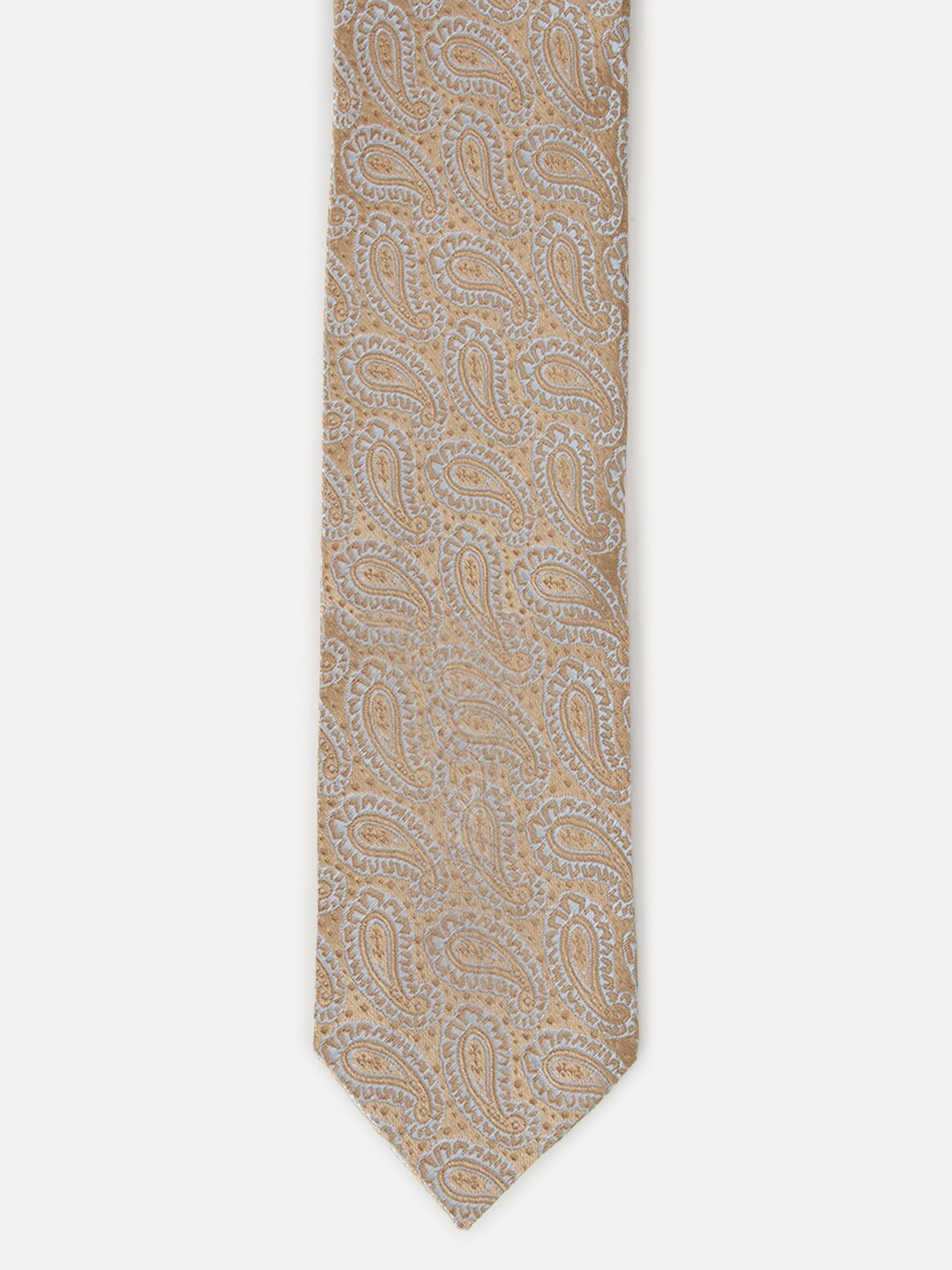 

Van Heusen Men Paisley Woven Design Tie, Beige