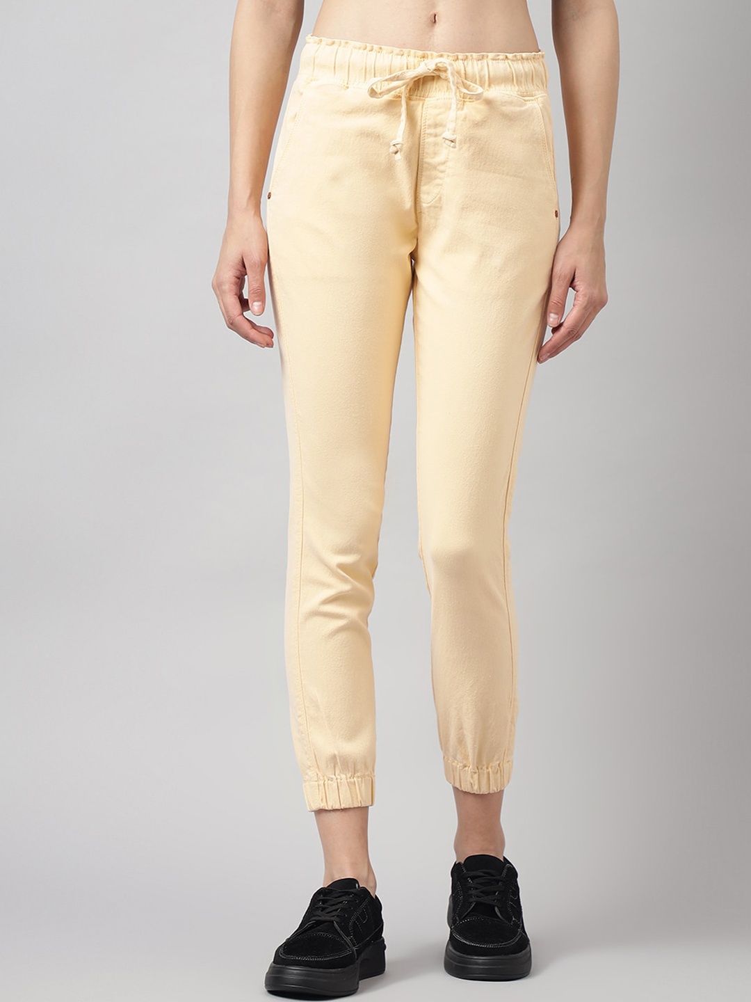 

Code 61 Women Regular Fit Jogger, Yellow